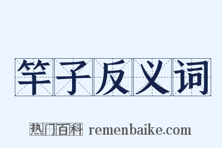 竿子反义词是什么意思的图片